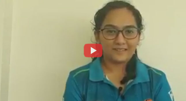 Shooter Aditi Shukla talks about her training during the Project Leap Camp at SRCSS