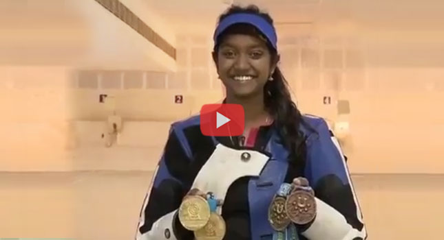 Shooter Elavenil's Interview with Sports Diary - Talks about her training at SRCSS..!!