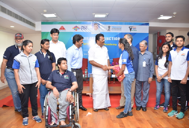 CSS & GFG Team with Hon'ble Minister for Youth Affairs & Sports, Govt of TN