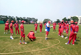 Afghan under 19 team preparation camp for Asia Cup at CSS