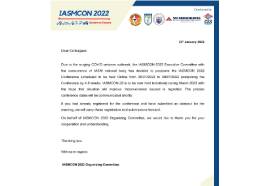 Postponed of the IASMCON 2022 Conference